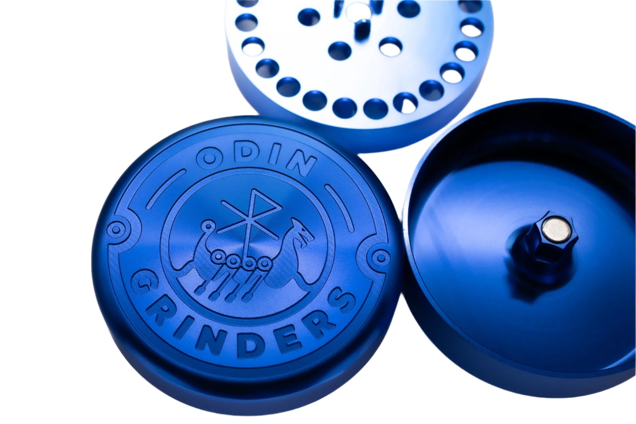 Royal Blue Odin Threadless Grinder